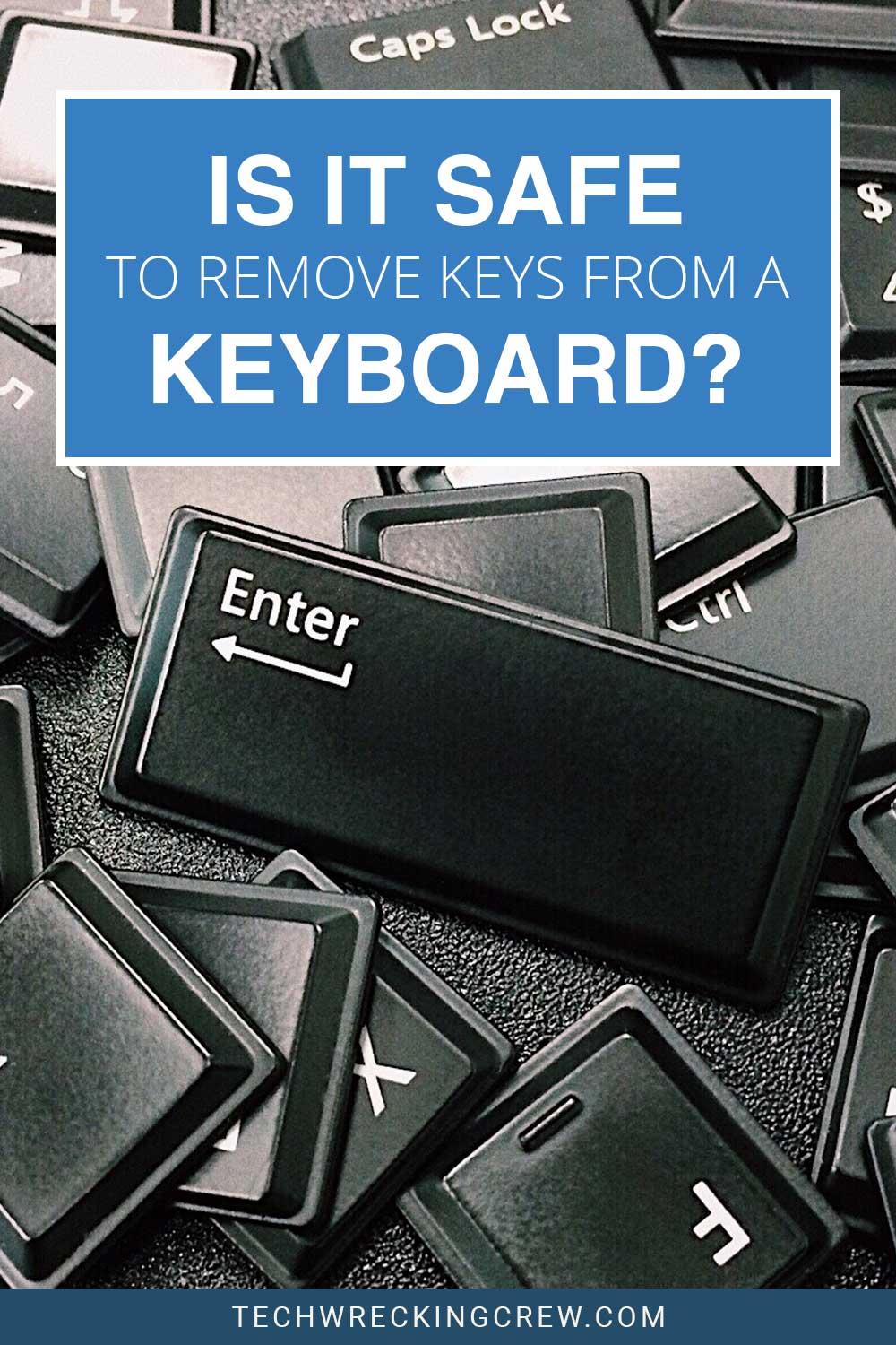 Black keyboard keys scattered - Is It Safe to Remove Keys From a Keyboard?